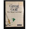 Image 1 : SEGA GREAT GOLF VIDEO GAME COMPLETE WITH BOX AND MANUAL