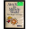 Image 1 : SEGA ALEX KIDD IN MIRACLE WORLD VIDEO GAME COMPLETE WITH BOX AND MANUAL