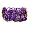 Image 1 : Natural  Amethyst Rhodolite Chrome Diopside Ring