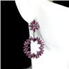 Image 2 : Natural Unheated Rhodolite Garnet Earrings