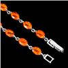 Image 3 : Natural Stunning Ethopian Orange Fire Opal Bracelet