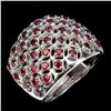 Image 2 : Natural Unheated Rhodolite Garnet Ring