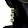 Image 2 : Natural Unheated Peridot Earrings