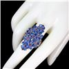 Image 3 : Natural Unheated Kyanite Rhodolite Garnet Sapphire Ring