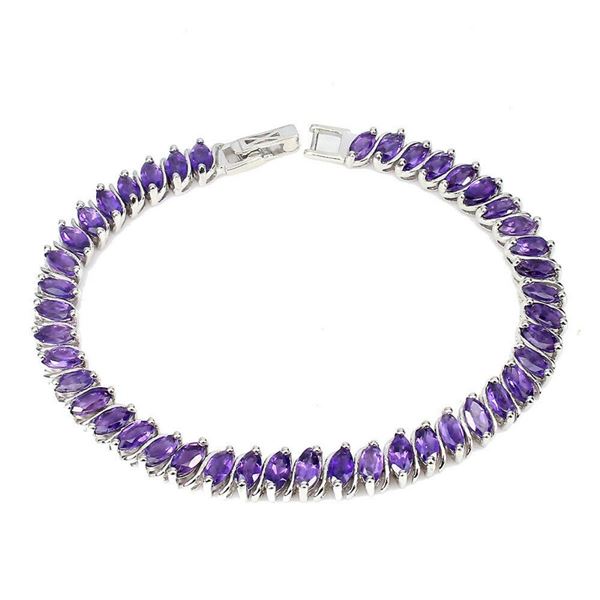 Natural Unheated Amethyst Bracelet