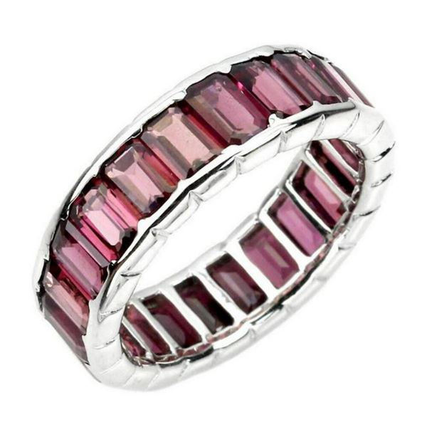 Natural Unheated Rhodolite Garnet Ring