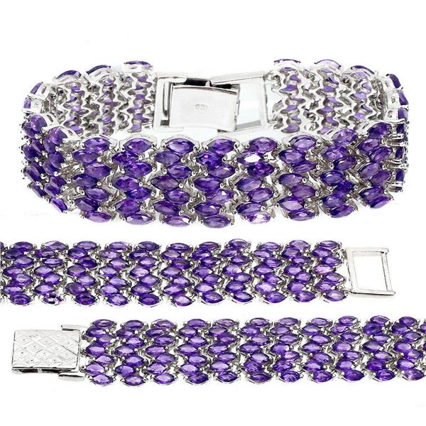 Natural Purple Amethyst Bracelet