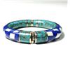 Image 1 : Natural Tibet Hand Made Lapis Lazuli & Turquoise Bangle