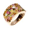 Image 2 : Natural Untreated Multi Color Tourmaline Ring