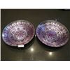 Image 1 : 2 x Violet Coloured Decorative Glass Bowls