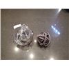 Image 1 : 2 x Globular Glass Decorations