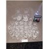 Image 1 : 2 x Large, 4 x Medium, 18 x Small Glass Decanters, and Sand Timers