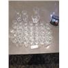 Image 1 : 1 x Large, 2 x Medium, 28 x Small Glass Decanters, and Sand Timers