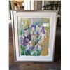 Image 1 : Framed Oil Painting of Flowers (Artist Unknown)