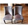 Image 1 : 2 x Upholstered High-Backed Decorative Dining Chairs