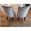 Image 2 : 2 x Upholstered High-Backed Decorative Dining Chairs
