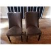 Image 1 : 2 x Upholstered High-Backed Decorative Dining Chairs