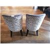 Image 2 : 2 x Upholstered High-Backed Decorative Dining Chairs