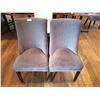 Image 1 : 2 x Upholstered High-Backed Decorative Dining Chairs