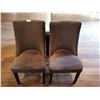 Image 1 : 2 x Upholstered High-Backed Decorative Dining Chairs