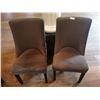 Image 1 : 2 x Upholstered High-Backed Decorative Dining Chairs