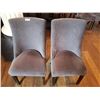 Image 1 : 2 x Upholstered High-Backed Decorative Dining Chairs