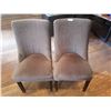 Image 1 : 2 x Upholstered High-Backed Decorative Dining Chairs