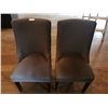 Image 1 : 2 x Upholstered High-Backed Decorative Dining Chairs