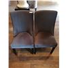 Image 1 : 2 x Upholstered High-Backed Decorative Dining Chairs