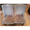 Image 1 : 2 x Upholstered High-Backed Decorative Dining Chairs