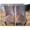 Image 1 : 2 x Upholstered High-Backed Decorative Dining Chairs