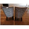 Image 2 : 2 x Upholstered High-Backed Decorative Dining Chairs