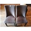 Image 1 : 2 x Upholstered High-Backed Decorative Dining Chairs