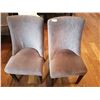 Image 1 : 2 x Upholstered High-Backed Decorative Dining Chairs