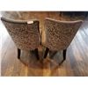 Image 2 : 2 x Upholstered High-Backed Decorative Dining Chairs