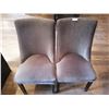 Image 1 : 2 x Upholstered High-Backed Decorative Dining Chairs