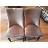 Image 1 : 2 x Upholstered High-Backed Decorative Dining Chairs