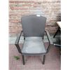 Image 2 : Large Folding Patio Table w/ 4 x Wicker-Like Plastic Chairs