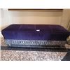 Image 2 : Upholstered Purple Bench w/ Tassels