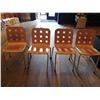 Image 1 : 4 x Unique Wooden Chairs