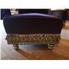 Image 3 : Upholstered Purple Scroll-Back Chair w/ Tassels