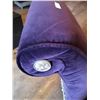 Image 4 : Upholstered Purple Scroll-Back Chair w/ Tassels