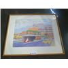 Image 1 : Framed Watercolor of Downtown Edmonton (Canada Place, Citadel Theatre) by J.W. Lumsden (1990)
