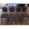 Image 1 : 4 x Stackable Banquet Chairs