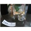 Image 2 : 2 x Tea Light Holders, Artificial Roses, and Small Oil Wick Lamp