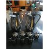 Image 1 : 2 x Steel Water Jugs, 4 x Steel Sugar Pots, and 3 x Steel Cream Jugs