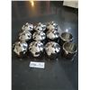 Image 1 : 11 x Steel Sugar Pots (No Spoons, 2 x Are Missing Lids)