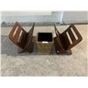 Image 1 : 2 x Vintage Magazine Racks w/ Ornate Garbage Can