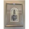 Image 1 : Framed Artwork of Trimmed Plant on Greek Pillar by Denise. R. Fisk
