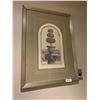 Image 1 : Framed Artwork of Trimmed Plant on Greek Pillar by Denise. R. Fisk